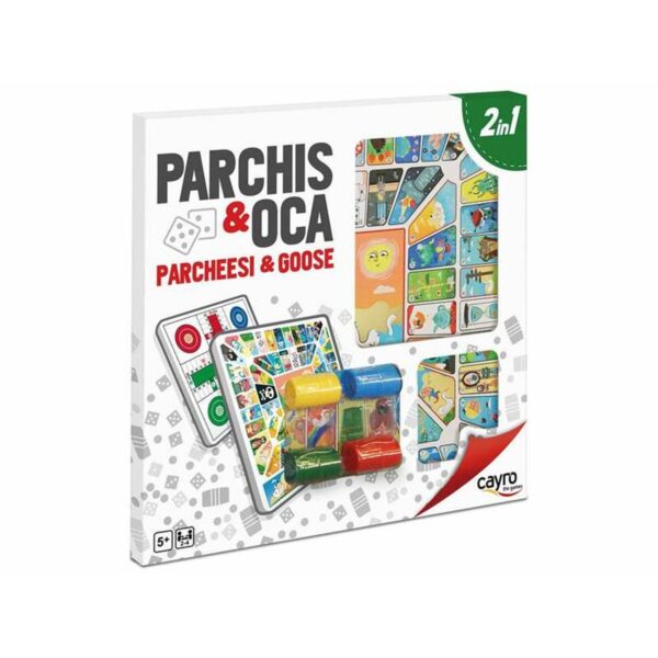 Tabellone per Parcheesi e Gioco dell'Oca Cayro Multicolore 250 g