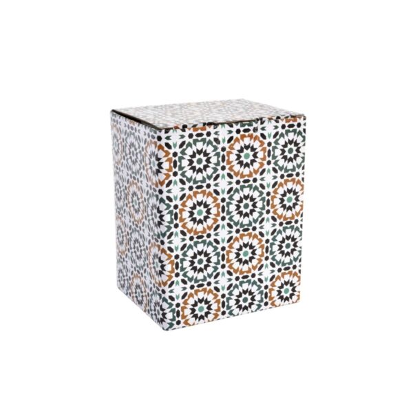 Tazza con Filtro per Infusioni DKD Home Decor Multicolore Arancio Piastrella Arabo 300 ml (2 Unità)