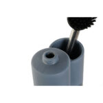 Dispenser di Sapone 2 in 1 per Lavandino DKD Home Decor Bambù Acciaio inossidabile Dolomite 11,5 x 6,5 x 18,5 cm (2 Unità)