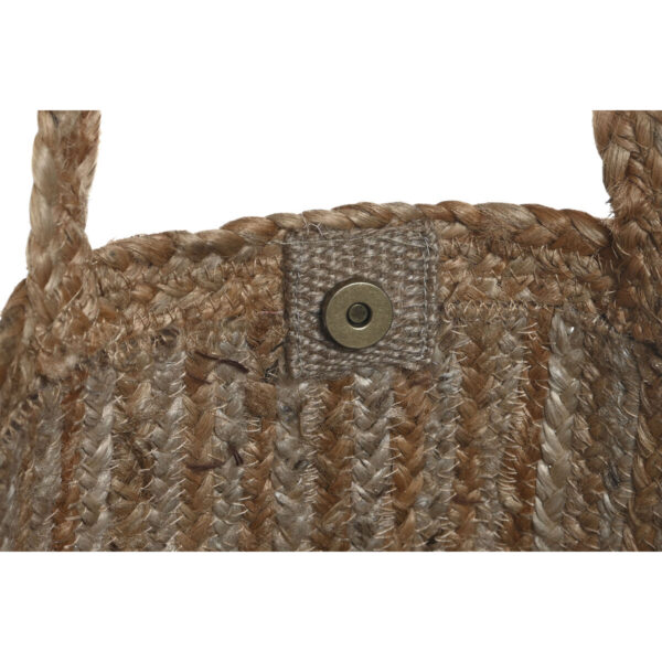 Borsa Donna DKD Home Decor Marrone Crema 50 x 23 x 33 cm (2 Unità)