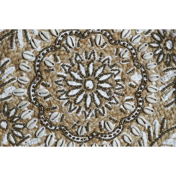 Borsa Donna DKD Home Decor Nero Beige Naturale 36 x 12 x 36 cm (2 Unità)
