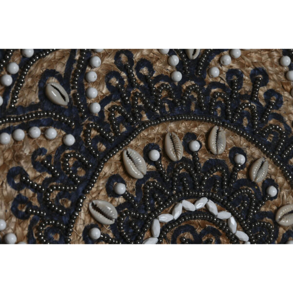 Borsa Donna DKD Home Decor Azzurro Nero Naturale 36 x 12 x 36 cm (2 Unità)