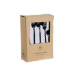 Posate DKD Home Decor Nero Acciaio inossidabile 3 x 1,5 x 13 cm 20 Pezzi