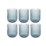 Set di Bicchieri DKD Home Decor Azzurro Cristallo 240 ml (6 Unità)