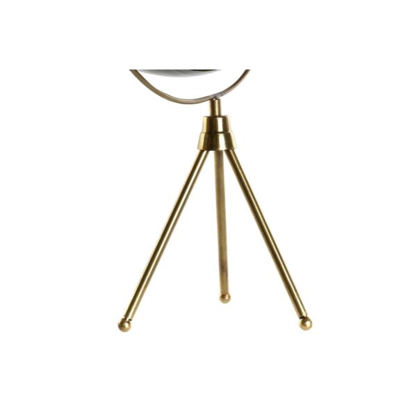 Mappamondo Home ESPRIT Giallo Marrone Nero PVC Alluminio 25 x 25 x 42 cm