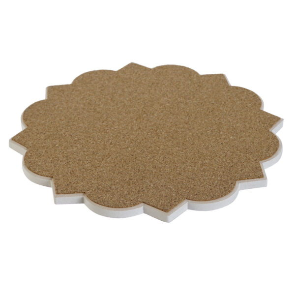 Sottopentola Home ESPRIT Sughero Dolomite 20 x 20 x 1 cm (4 Unità)