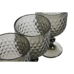 Set di Bicchieri Home ESPRIT Grigio Cristallo 325 ml (6 Unità)