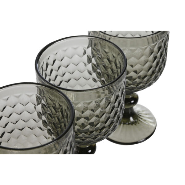 Set di Bicchieri Home ESPRIT Grigio Cristallo 325 ml (6 Unità)