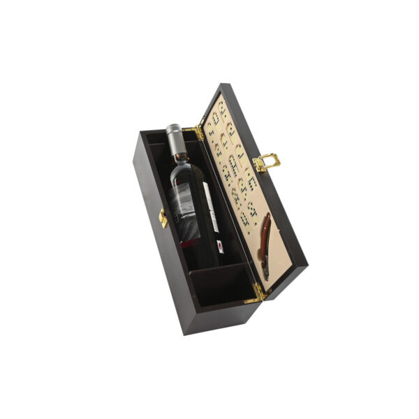 Set di Accessori per il Vino Home ESPRIT Marrone Legno MDF 36 x 11 x 12 cm