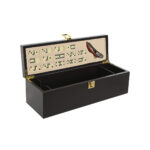 Set di Accessori per il Vino Home ESPRIT Marrone Legno MDF 36 x 11 x 12 cm