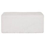 Panca Home ESPRIT Bianco Poliestere Legno MDF 100 x 45 x 43 cm