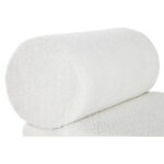 Panca Home ESPRIT Bianco Poliestere Legno MDF 48 x 69 x 63 cm