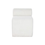 Panca Home ESPRIT Bianco Poliestere Legno MDF 48 x 69 x 63 cm