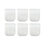 Set di Bicchieri Home ESPRIT Trasparente Cristallo 320 ml (6 Unità)