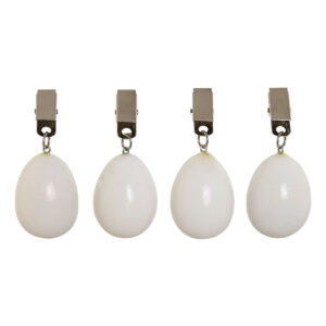 Molletta per Mantenere la Tovaglia Home ESPRIT Bianco 3,5 x 3,5 x 5,5 cm
