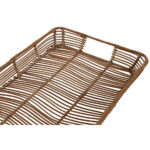 Set di Vassoi Home ESPRIT Naturale Metallo 44 x 32 x 6 cm (3 Unità)