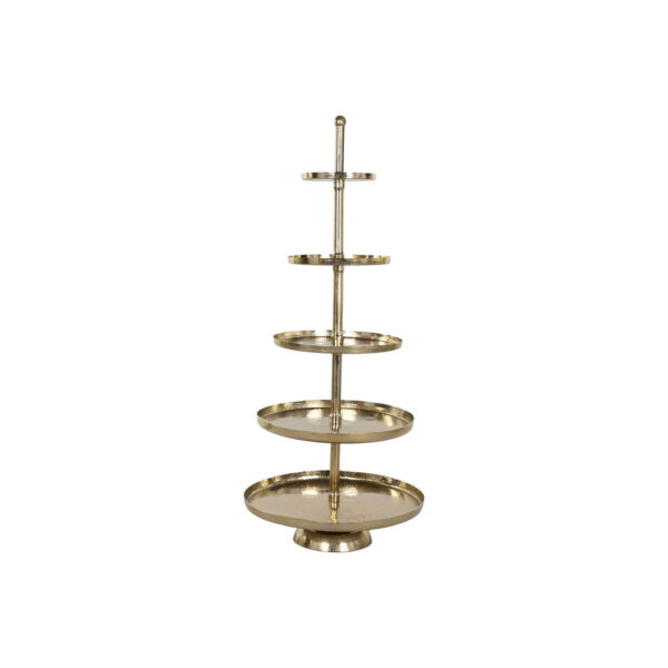 Portafrutta Home ESPRIT Dorato Alluminio 65 X 65 X 148 cm