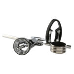 Set di Accessori per il Vino Home ESPRIT Nero Naturale Acciaio inossidabile Legno MDF 21 x 14,5 x 5,4 cm