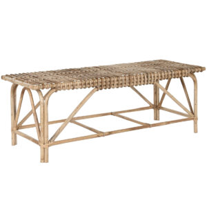 Panca Home ESPRIT Naturale vimini 130 X 46 X 47 cm