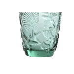 Set di Bicchieri Home ESPRIT Turchese Cristallo Mediterraneo Con rilievo 290 ml (6 Unità)