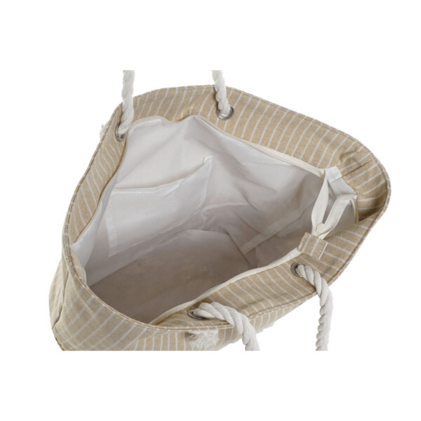 Borsa Donna Home ESPRIT Azzurro Beige Naturale 52 x 16 x 33 cm (2 Unità)