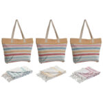 Borsa Donna Home ESPRIT Multicolore 37 x 12 x 36 cm (3 Unità)