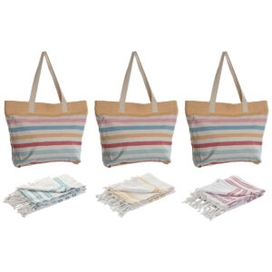 Borsa Donna Home ESPRIT Multicolore 37 x 12 x 36 cm (3 Unità)