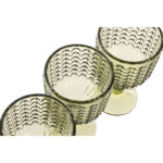 Set di Bicchieri Home ESPRIT Verde Cristallo 260 ml (6 Unità)