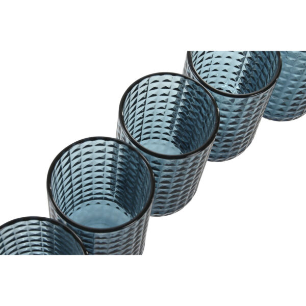 Set di Bicchieri Home ESPRIT Azzurro Cristallo 420 ml (6 Unità)