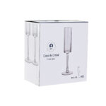 Calice da champagne Home ESPRIT Trasparente Cristallo 160 ml (6 Unità)