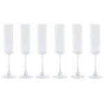 Calice da champagne Home ESPRIT Trasparente Cristallo 160 ml (6 Unità)