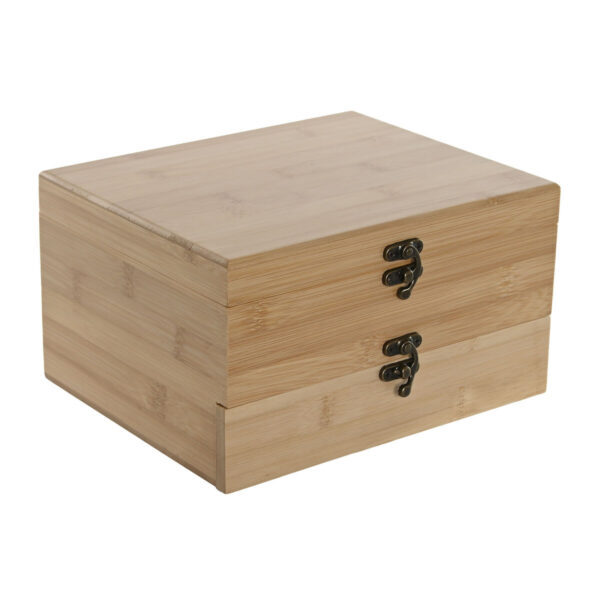 Set di Accessori per il Vino Home ESPRIT Naturale Bambù Acciaio inossidabile