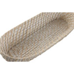 Vassoio per aperitivi Home ESPRIT Bianco Naturale 44 x 18 x 7 cm