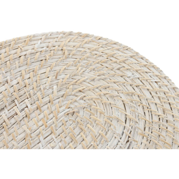 Tovaglietta Singola Home ESPRIT Bianco Naturale Bambù Rattan 40 x 30 x 1 cm