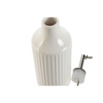 Oliera Home ESPRIT Bianco Argentato Acciaio inossidabile Porcellana Città 350 ml 7 x 7 x 22 cm