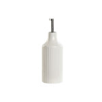 Oliera Home ESPRIT Bianco Argentato Acciaio inossidabile Porcellana Città 350 ml 7 x 7 x 22 cm