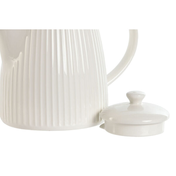 Teiera Home ESPRIT Bianco Porcellana 1 L