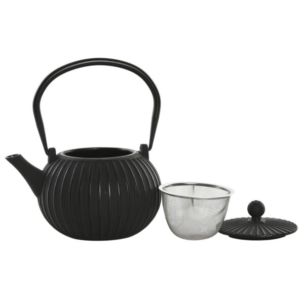 Teiera Home ESPRIT Nero Beige Acciaio inossidabile Ferro 1 L (2 Unità)