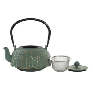 Teiera Home ESPRIT Verde Bambù Acciaio inossidabile Ferro 1 L