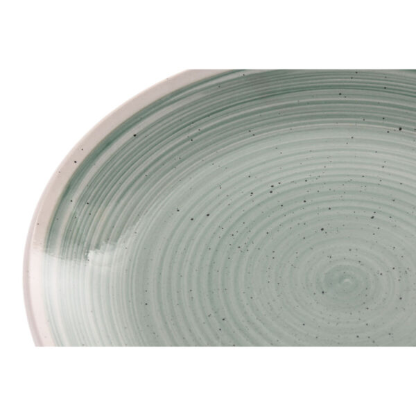 Servizio di Piatti Home ESPRIT Bianco Verde Gres 18 Pezzi