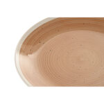 Servizio di Piatti Home ESPRIT Bianco Arancio Gres 18 Pezzi