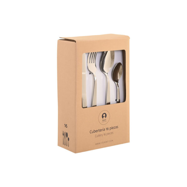 Posate Home ESPRIT Argentato Acciaio inossidabile 15 x 7 x 24 cm 16 Pezzi