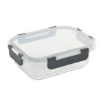 Porta pranzo Home ESPRIT Trasparente polipropilene Vetro Borosilicato 640 ml