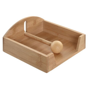 Portatovagliolo Home ESPRIT Naturale Bambù 19 x 21 x 8,8 cm
