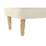 Panca Home ESPRIT Crema Poliestere Legno
