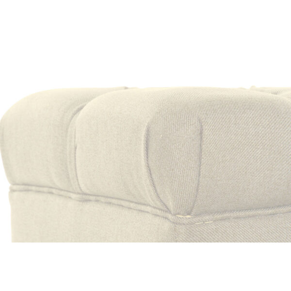 Panca Home ESPRIT Crema Poliestere Legno