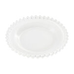 Piatto da pranzo Home ESPRIT Trasparente Cristallo 15,6 x 15,6 x 1,7 cm