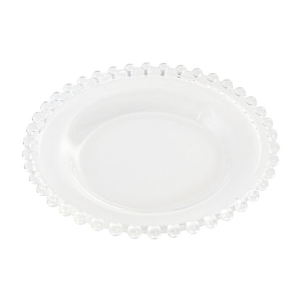 Piatto da pranzo Home ESPRIT Trasparente Cristallo 15,6 x 15,6 x 1,7 cm