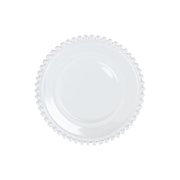 Piatto da pranzo Home ESPRIT Trasparente Cristallo 15,6 x 15,6 x 1,7 cm