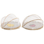 Copripiatti Home ESPRIT Fibra naturale 40 x 40 x 24 cm